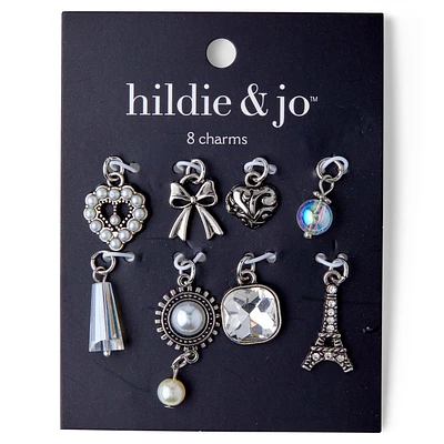 8ct Silver Pearl Charms by hildie & jo