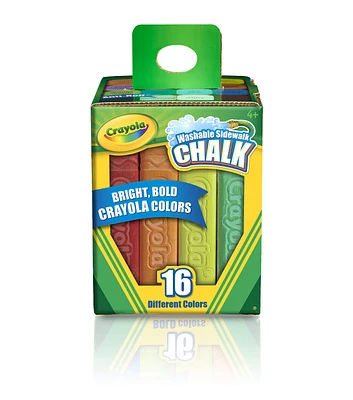 Crayola 4" Assorted Sidewalk Chalks 16ct