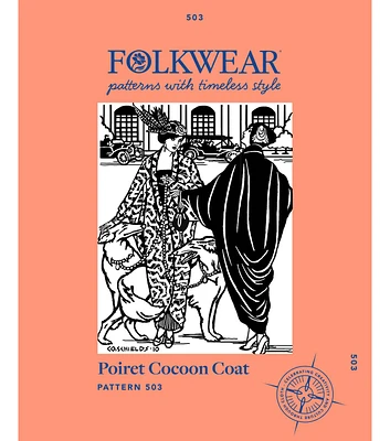 Folkwear 503 Size XS to XL Misses Poiret Cocoon Coat Sewing Pattern