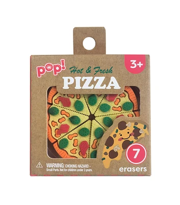 7ct Pizza Slice Erasers by POP!