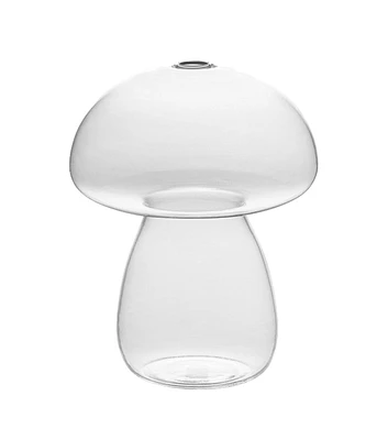 5" Clear Glass Mushroom Vase by Place & Time