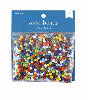 3.5oz Multicolor Glass Seed Beads by hildie & jo