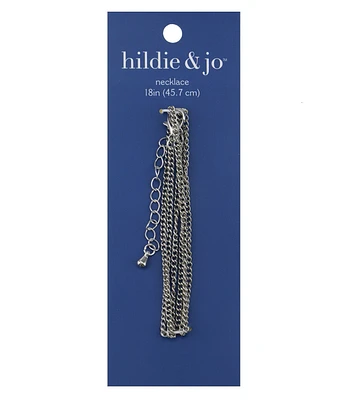 18" Silver Metal Necklace by hildie & jo