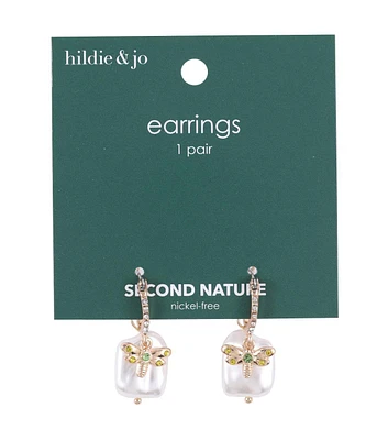 1.5" Fall Small Pearl Dangle Earrings by hildie & jo