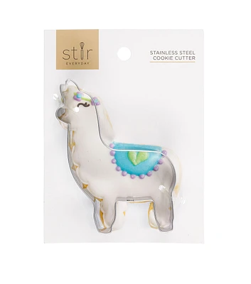 2.5" x 3.5" Stainless Steel Llama Cookie Cutter by STIR