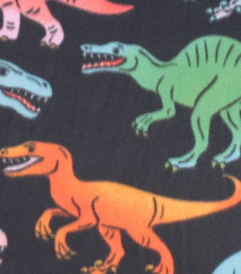 Graphic Dinosaurs on Blizzard Fleece Fabric