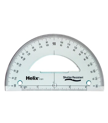 Helix Acrylic Protractor Semi Circle