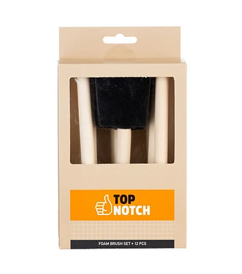 2" Foam Brushes 12pk by Top Notch