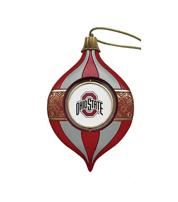 Santa's Workshop 5.5" Ohio State Spinning Bulb Ornament