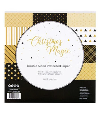 Tonic Studios 6" x 6" Christmas Magic Craft Perfect Double Sided Cardstock 6''X6 24/Pkg-Christmas Magic