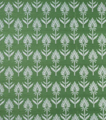 Floral Oasis Grass Jacquard Outdoor Fabric