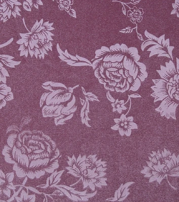 Dusty Orchid Floral Stretch Velvet Fabric