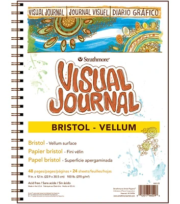 Strathmore Visual Journal Bristol 9" x 12" Vellum