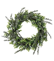 21" Eucalyptus Leaf Wreath by Bloom Room