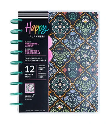 Happy Planner 12 Month 2025 Forest Flowers Classic Horizontal Planner