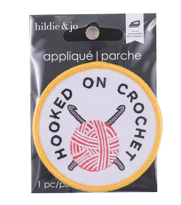 2.5" Hooked On Crochet Applique by hildie & jo