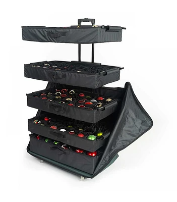 Treekeeper 29" Telescoping Ornament Storage Box With Adjustable Dividers