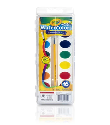 Crayola 17ct Watercolor Paints With Brush