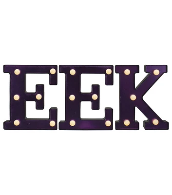 Northlight 6.5" LED EEK Halloween Marquee Sign