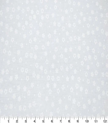 White Ditsy Floral Quilt Cotton Fabric by Quilter's Showcase