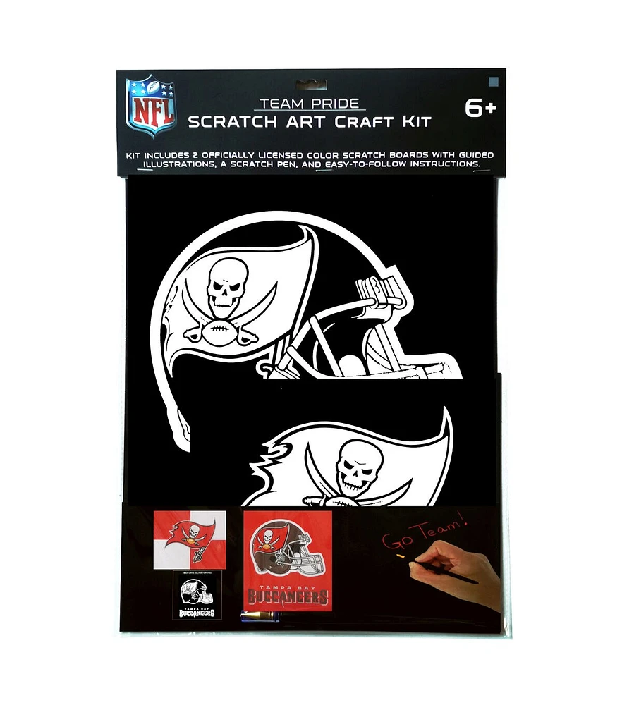 Sporticulture 2ct NFL Tampa Bay Buccaneers Scratch Art Kit