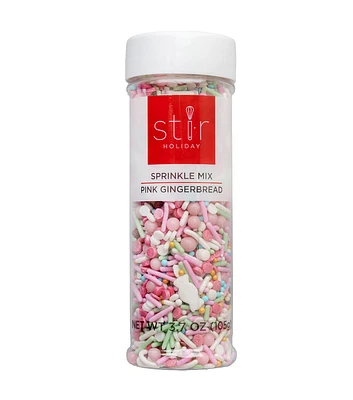 4oz Pink Gingerbread Mix Sprinkles by STIR