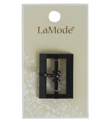 La Mode 1" Black Metal Buckle