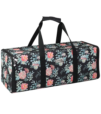 Everything Mary 22" Floral on Black Die Cut Machine Carrying Case