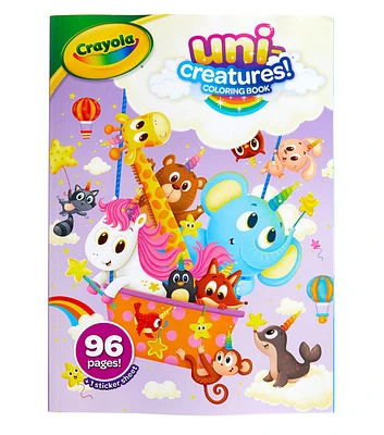 Crayola 96 Sheet Uni Creatures Coloring Book With Stickers