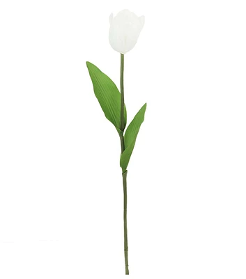 25.5" White Tulip Stem by Bloom Room