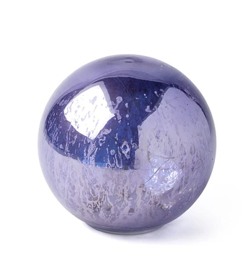 6.5" Halloween LED Purple Glass Orb by Place & Time