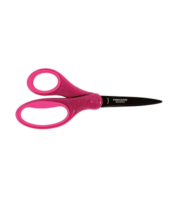 Fiskars 7" Sparkle Soft Grip Non Stick Scissors