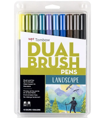 Tombow Dual Brush Pen Landscape Set 10pc