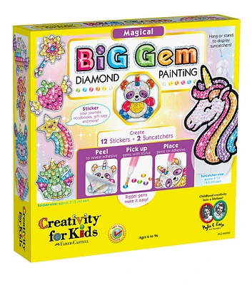 Creativity For Kids 18ct Magical Unicorn Big Gem Diamond Painting Kit