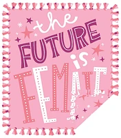 48" Wide Future is Female No Sew Fleece Blanket