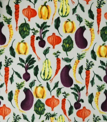 Home Grown Veggies Anti Pill Fleece Fabric