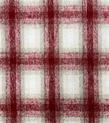 Red Plaid Shacket Fabric