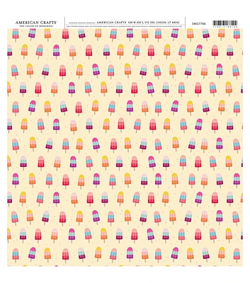 American Crafts Popsicles Single Sheet