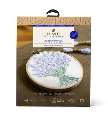 DMC 6" Lavender Bouquet Cross Stitch Kit