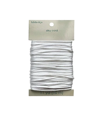 33' White Silky Cord by hildie & jo