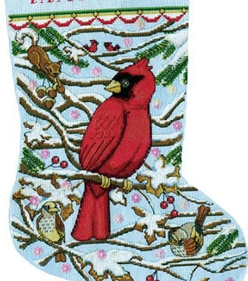 Design Works 17" Cardinal Cross Stitch Stocking Kit