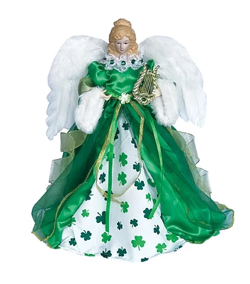 Santa's Workshop 15" Shamrock Angel Tree Topper