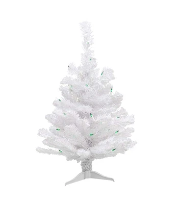 Northlight 2' Pre Lit White Pine Christmas Tree