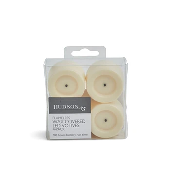 Flameless Mini LED Wax Votive Candles 4pk