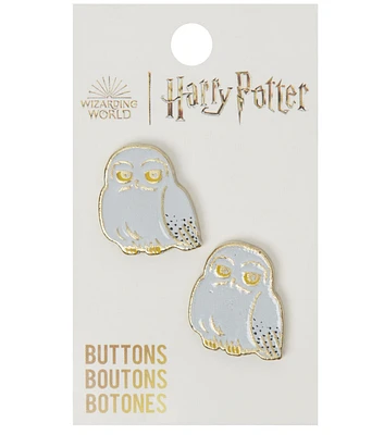 Blumenthal Lansing 7/8" Harry Potter Owl Shank Buttons 2pk