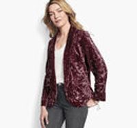 Crushed Velvet Blazer