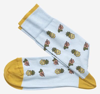 Pineapple Skull Socks