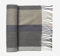 Textured Flat Stripe Scarf