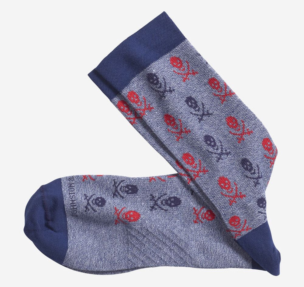 Ribbed Skull Socks