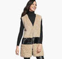 Mixed-Media Faux-Fur Vest